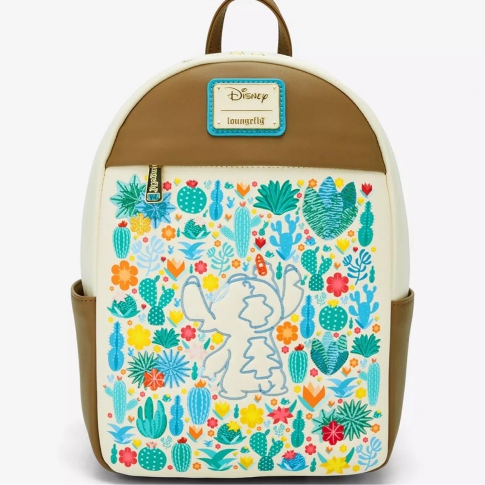 Loungefly Disney Lilo & Stitch Cacti Embroidered Mini Backpack